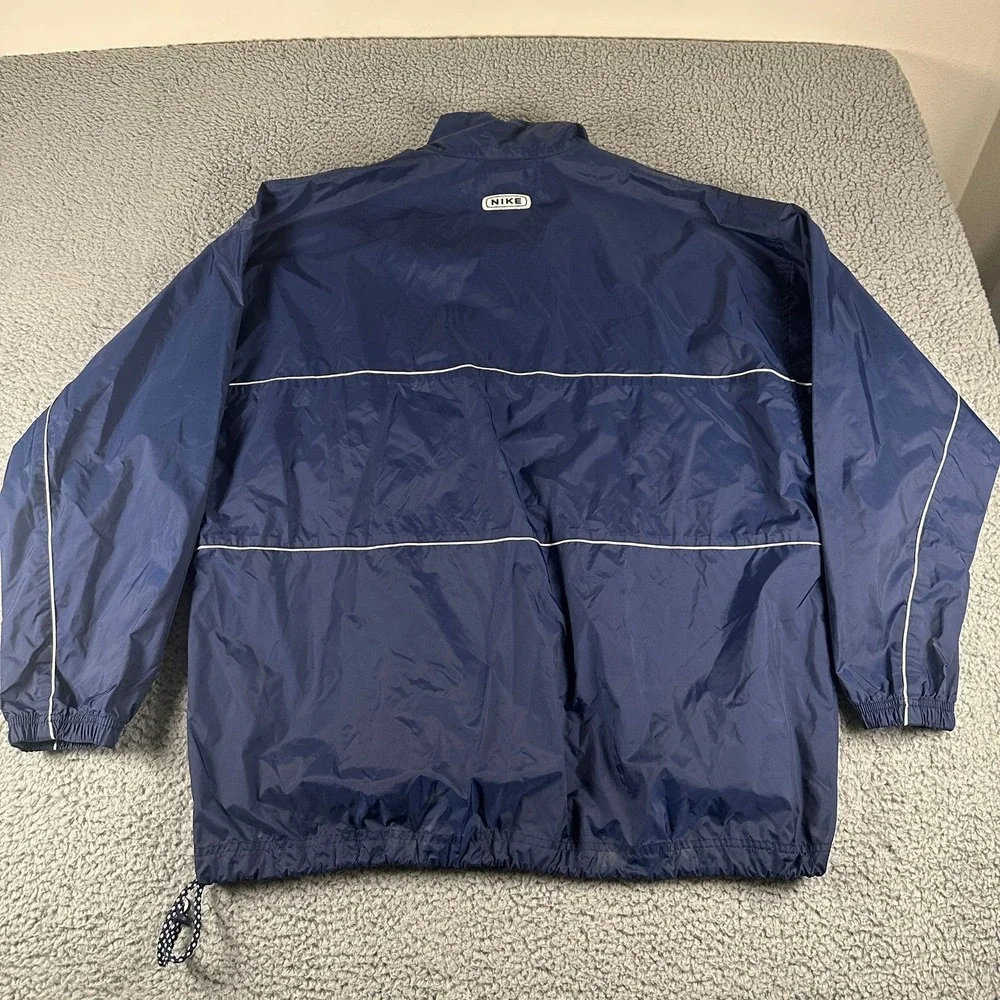 Vtg 90's Nike Windbreaker Jacket Pants Set Swoosh Mens L‎ Jacket XL Pants Navy